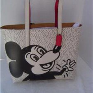 NEW AUTHENTIC COACH MICKEY MOUSE HIGHLINE TOTE #C0895